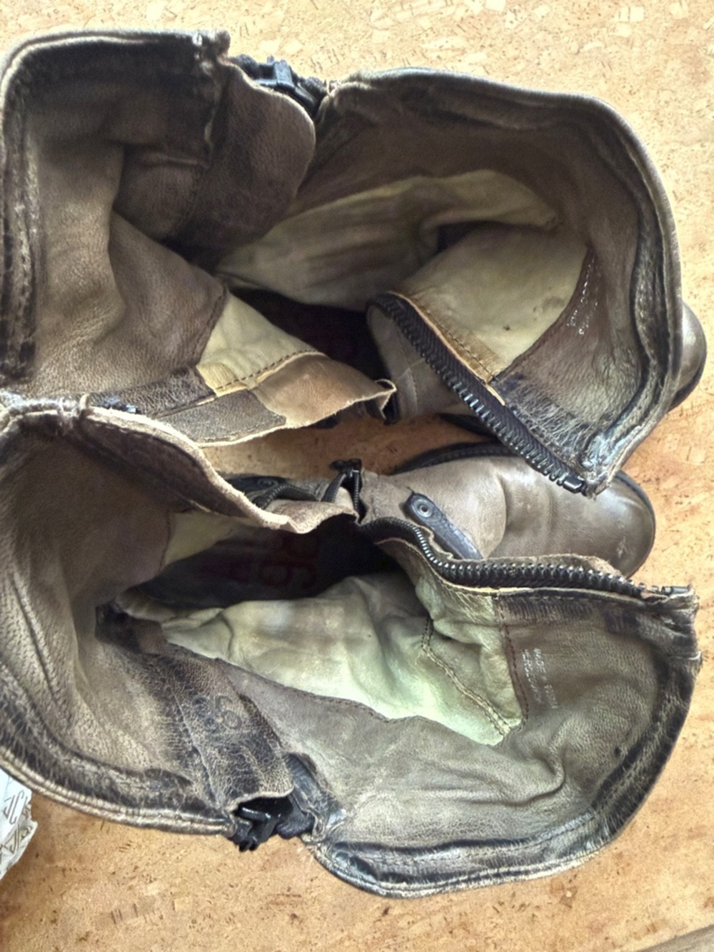 A.S.98 Cayden boots in Smoke+Nero Size 38 8 Distressed Leather Ankle Boots - Picture 10 of 12